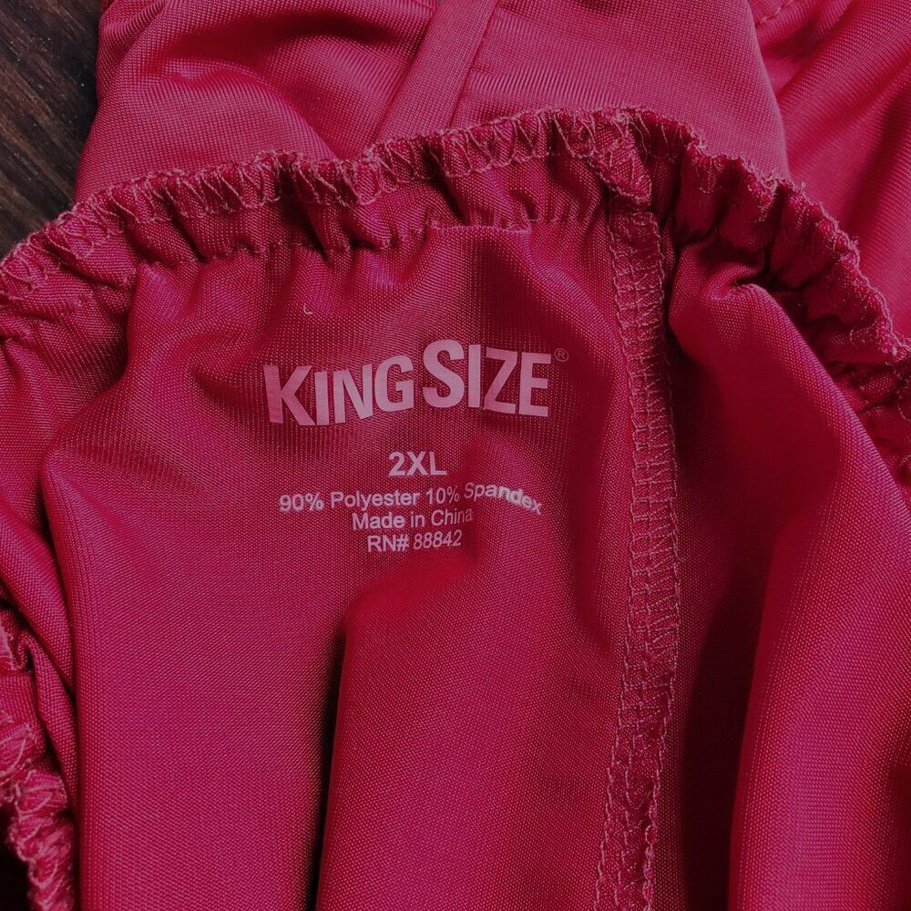 Men's Luxurious Silky Cranberry Red Pajama Set VINTAGE VIBE - 2XL KING SIZE - Picture 5 of 6